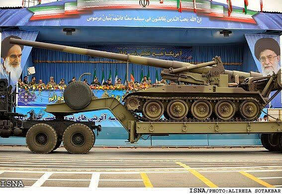 Pháo tự hành M110 của Iran. Pháo tự hành M110 của Iran.