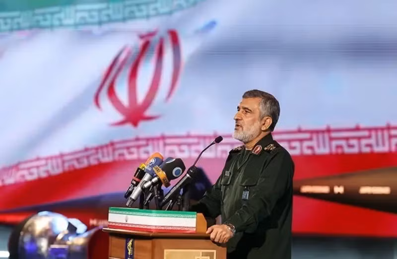Tư lệnh Lực lượng Hàng không Vũ trụ của IRGC - Tướng Amir-Ali Hajizadeh.
