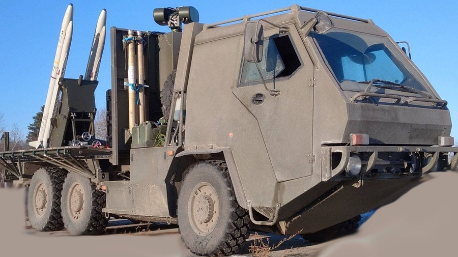 Bệ phóng tên lửa phòng không ASRAAM trên khung gầm SupaCat sẽ được Anh viện trợ thêm cho Ukraine. Bệ phóng tên lửa phòng không ASRAAM trên khung gầm SupaCat sẽ được Anh viện trợ thêm cho Ukraine.