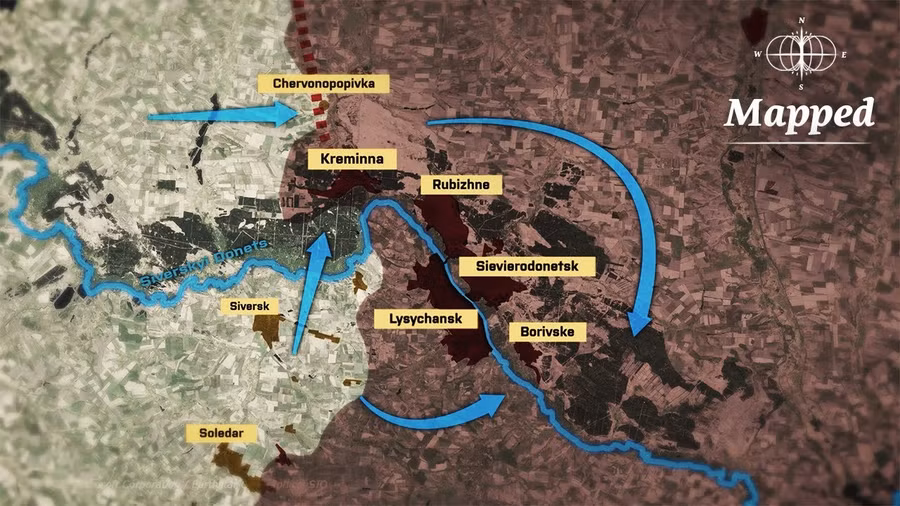 Những trận giao tranh ác liệt xung quanh khu vực Kreminna đã được báo cáo.