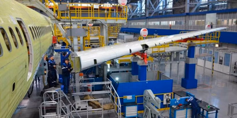 Máy bay chở khách thân hẹp MS-21 chưa thể sản xuất nhanh như chiếc Il-96-300.