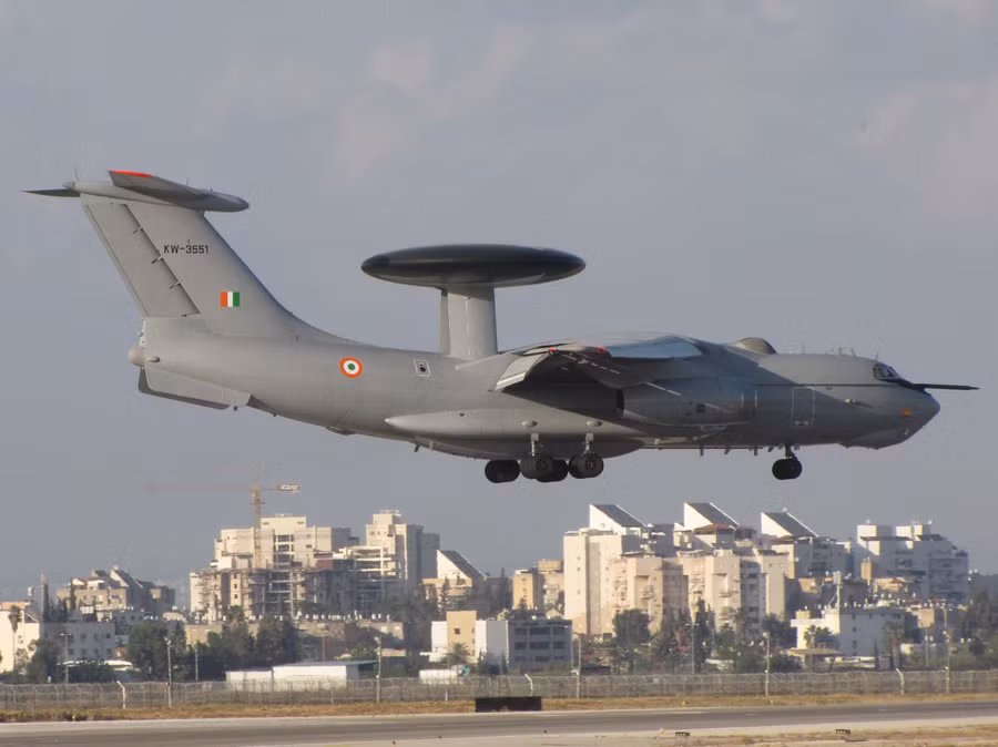 Máy bay AWACS A-50EI của Ấn Độ sử dụng radar do Israel sản xuất.