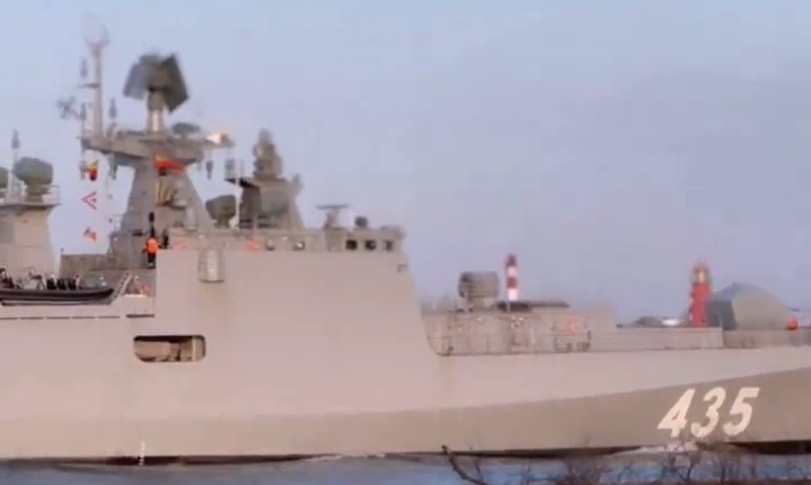 Thử nghiệm tàu khu trục Tushil - Dự án 11356 cho Hải quân Ấn Độ. Thử nghiệm tàu khu trục Tushil - Dự án 11356 cho Hải quân Ấn Độ.