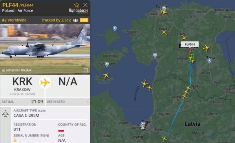 Hoạt động nhộn nhịp của hàng không vận tải NATO trên bầu trời khu vực Baltic.