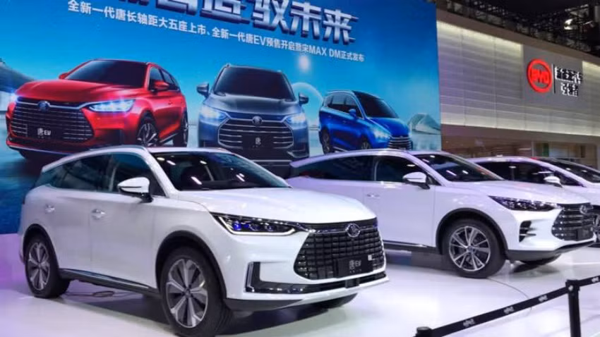 Mặt hàng xe điện đang giúp các nhà sản xuất ô tô Trung Quốc chiếm lĩnh thị trường thế giới.