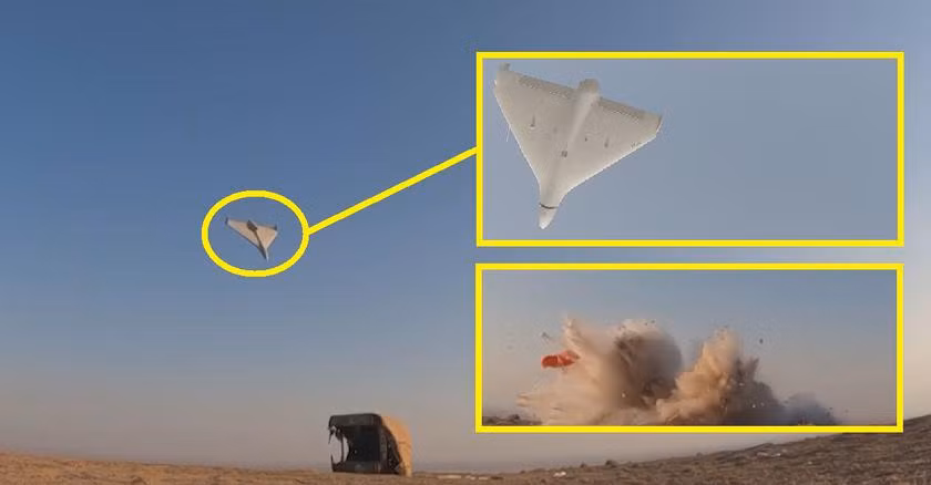 UAV cảm tử Shahed-136 đã mất tác dụng trước pháo phòng không tự hành Gepard. UAV cảm tử Shahed-136 đã mất tác dụng trước pháo phòng không tự hành Gepard.