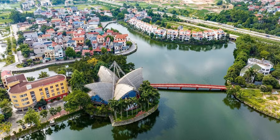 Một góc TP Vĩnh Yên, tỉnh Vĩnh Phúc cũ. Ảnh minh họa