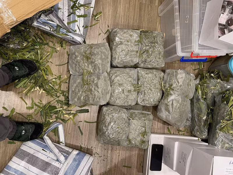 Tang vật thu giữ được trong chuyên án. Ảnh: Công an tỉnh Tuyên Quang