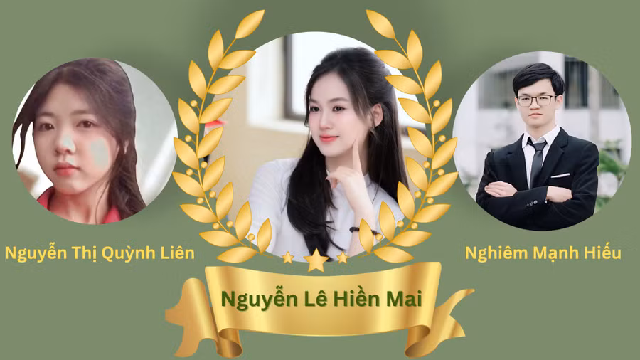 3 thủ khoa được UBND tỉnh Phú Thọ tặng bằng khen. Ảnh: Huyền Trang