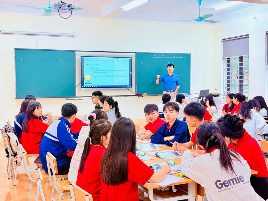 Học sinh Trường PT DTNT tỉnh Phú Thọ được học tập trong môi trường trang khang hiện đại.