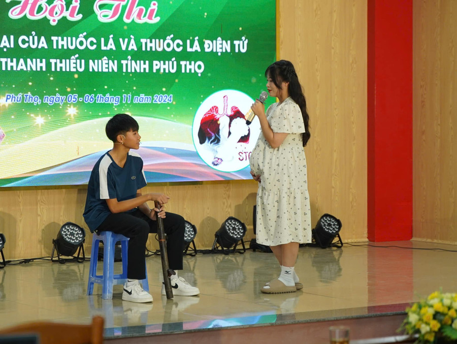 Cuộc thi “Tìm hiểu về tác hại của thuốc lá và thuốc lá điện tử trong thanh thiếu niên” tỉnh Phú Thọ năm 2024.