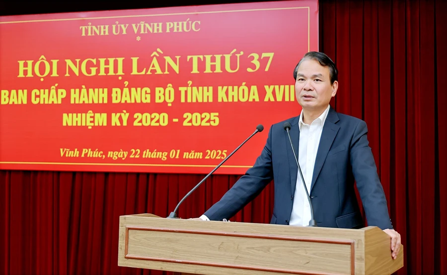 Bí thư Tỉnh ủy Vĩnh Phúc Đặng Xuân Phong.