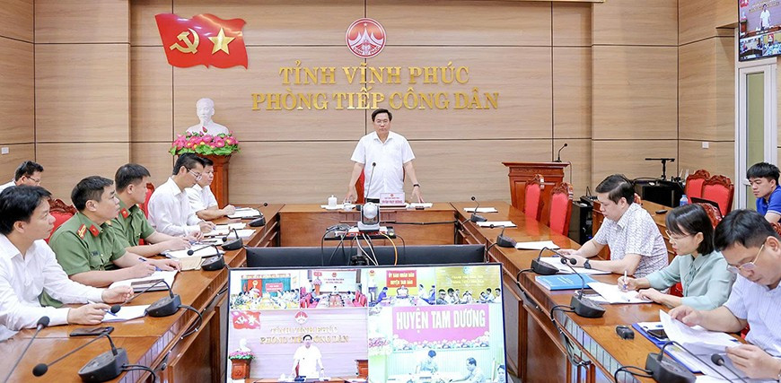 Chủ tịch UBND tỉnh Vĩnh Phúc (cũ) này là Chủ tịch UBND tỉnh Phú Thọ Trần Duy Đông tiếp công dân định kỳ vào tháng 6/2025.