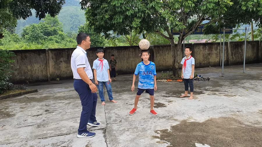 Cấn Minh Đức khi đang theo học tại Trường THCS Kim Ngọc, huyện Bắc Quang (Hà Giang).