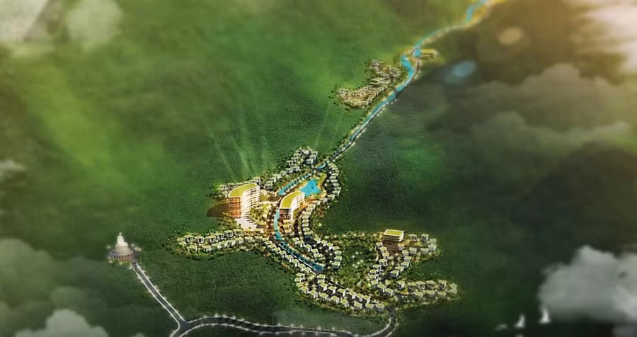 Phối cảnh Dự án khu du lịch nghỉ dưỡng sinh thái núi Mỏ Neo.