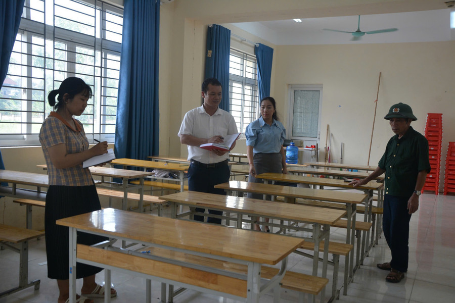 Cơ sở vật chất tại các Hội đồng coi thi được đảm bảo. thi4.jpg
