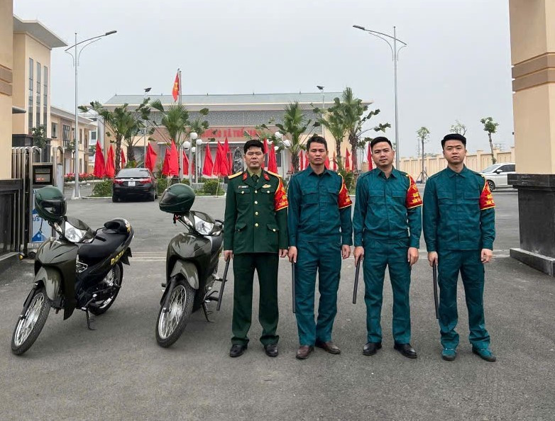 Ban CHQS xã Thổ Tang chủ động tuần tra, kiểm soát bảo đảm an ninh chính trị, TT ATXH trên địa bàn.