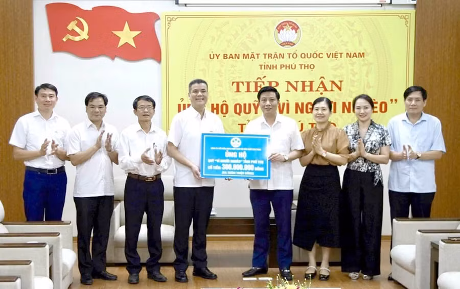Quỹ “Vì người nghèo” tỉnh Phú Thọ nhận được sự ủng hộ của nhiều cá nhân, tập thể hảo tâm.