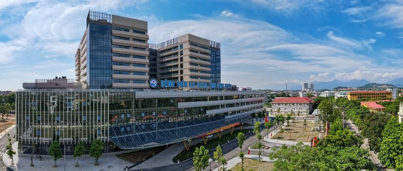 Bệnh viện Đa khoa Vĩnh Phúc, nơi liên quan đến vụ việc.