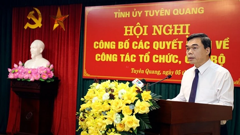 Tuyên Quang có thêm một Phó Bí thư Tỉnh ủy