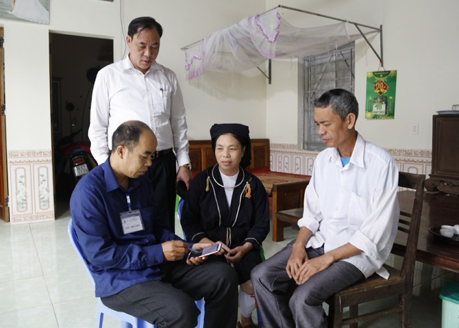 Hoạt động điều tra thông tin lao động, việc làm tại thôn Đạo Trù hạ. Ảnh tư liệu dao-tru-1.jpg