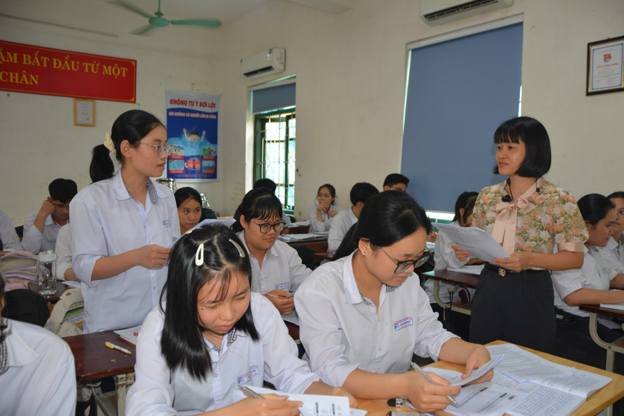 Học sinh Trường THPT Yên Lạc (Vĩnh Phúc) sẵn sàng cho kỳ thi. thptyenlac.jpg