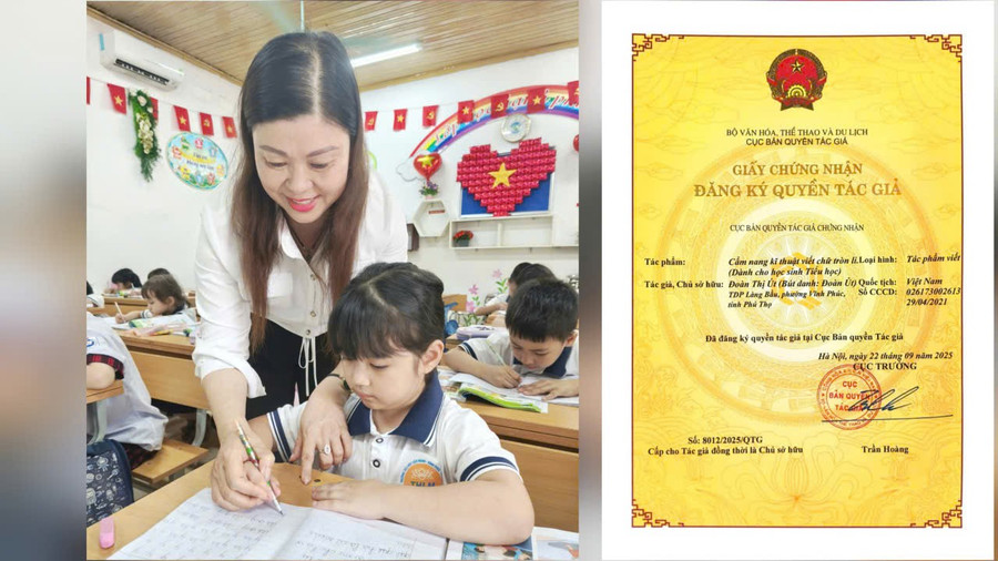 Sáng kiến của cô Đoàn Út đã được cấp chứng nhận đăng ký quyền tác giả. tron-li-4.jpg