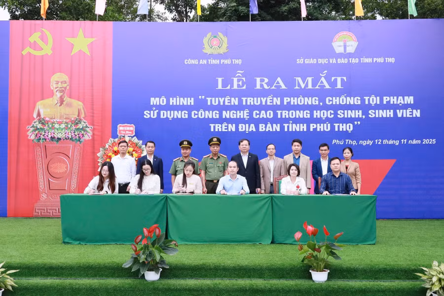 Các cơ sở giáo dục trên địa bàn tỉnh Phú Thọ ký cam kết triển khai mô hình.