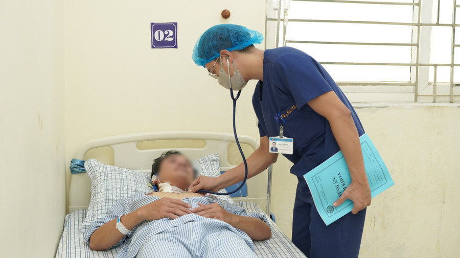 Nhờ được cấp cứu kịp thời, người đàn ông đã hồi phục hoàn toàn. Ảnh: TTYTKV Thanh Sơn