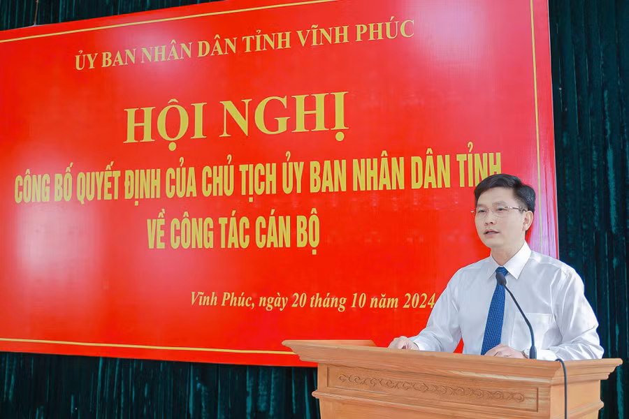 Tân Giám đốc Sở Văn hóa Thể thao và Du lịch Vĩnh Phúc Ngô Chí Tuệ.