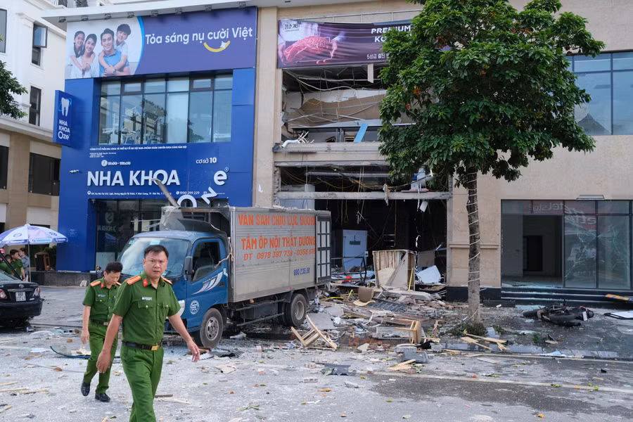 Vụ nổ khiến nhiều người bị thương.