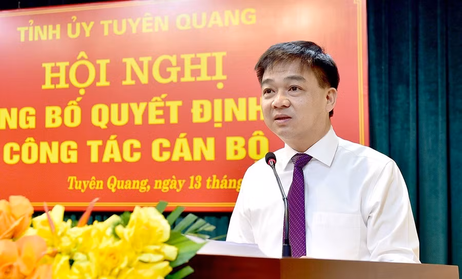 Tân Trưởng Ban Tổ chức Tỉnh ủy Tuyên Quang Nguyễn Hương Vượng.