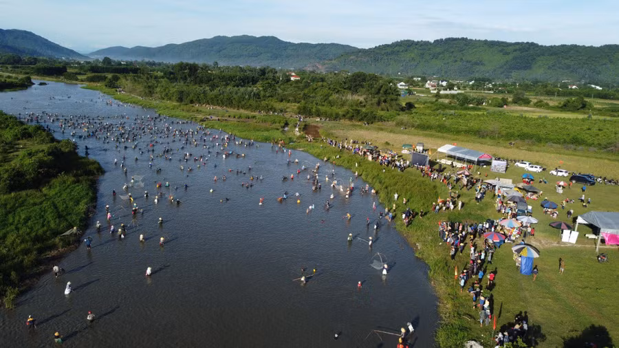 Vực Rào - nơi diễn ra Lễ hội đánh cá Đồng Hoa. 