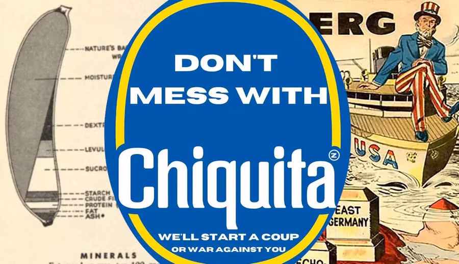 Công ty Trái cây Nhiệt đới Hoa Kỳ giờ tên Chiquita và vẫn chưa phải chịu trách nhiệm về vụ thảm sát vì chuối năm 1928. Ảnh: Thecollector.com
