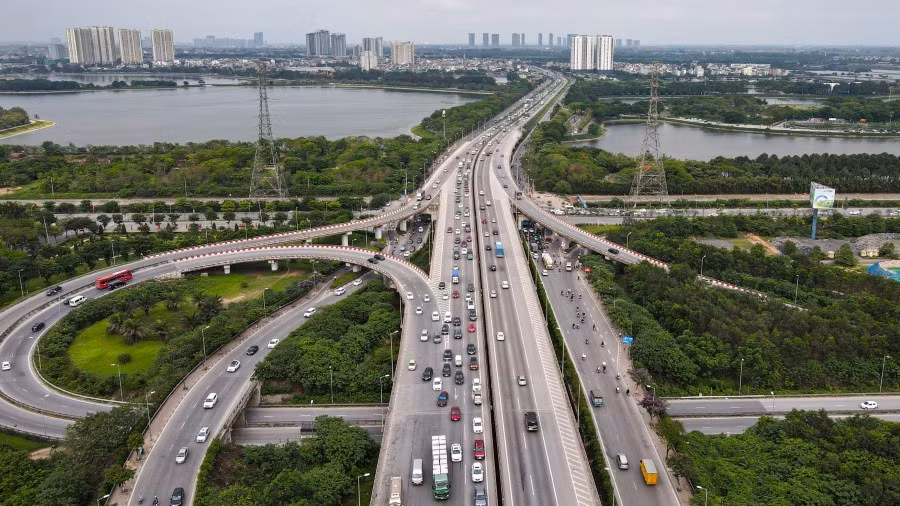 Một góc giao thông Thủ đô Hà Nội.