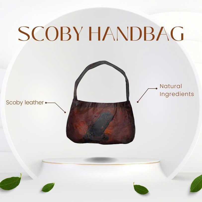 Sản phẩm túi thời trang làm từ SCOBY. 