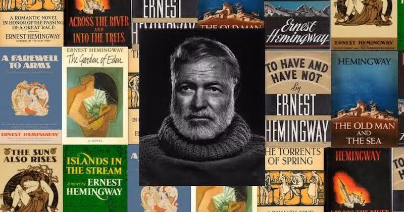 Văn chương Ernest Hemingway tràn ngập tinh thần tự lực. Ảnh: Lithub.com