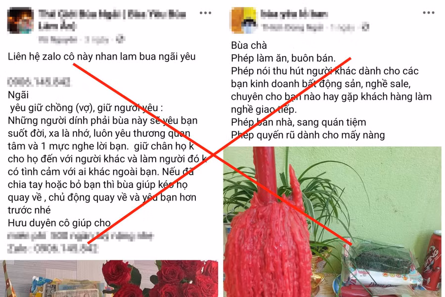 Người dân cần thận trọng trước những quảng cáo, mời chào về dịch vụ tâm linh trên mạng xã hội. 