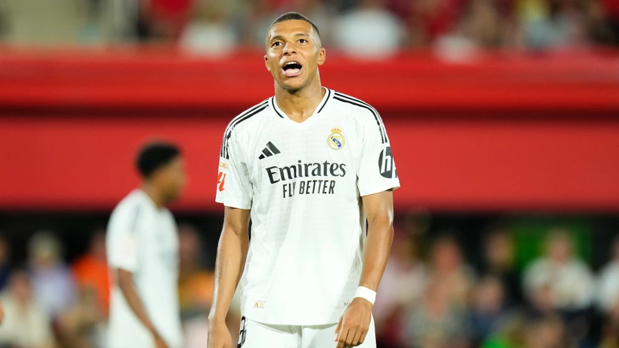 Kylian Mbappe gây thất vọng trong trận Real Madrid hòa 1-1 trên sân Mallorca. Ảnh: ITN