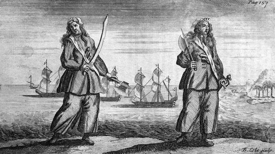 Nữ hải tặc Anne Bonny và Mary Read cũng từng xin thương bụng mang dạ chửa. Ảnh: Smithsonianmag.com Boi tham doan cua cac ba me 2.jpg