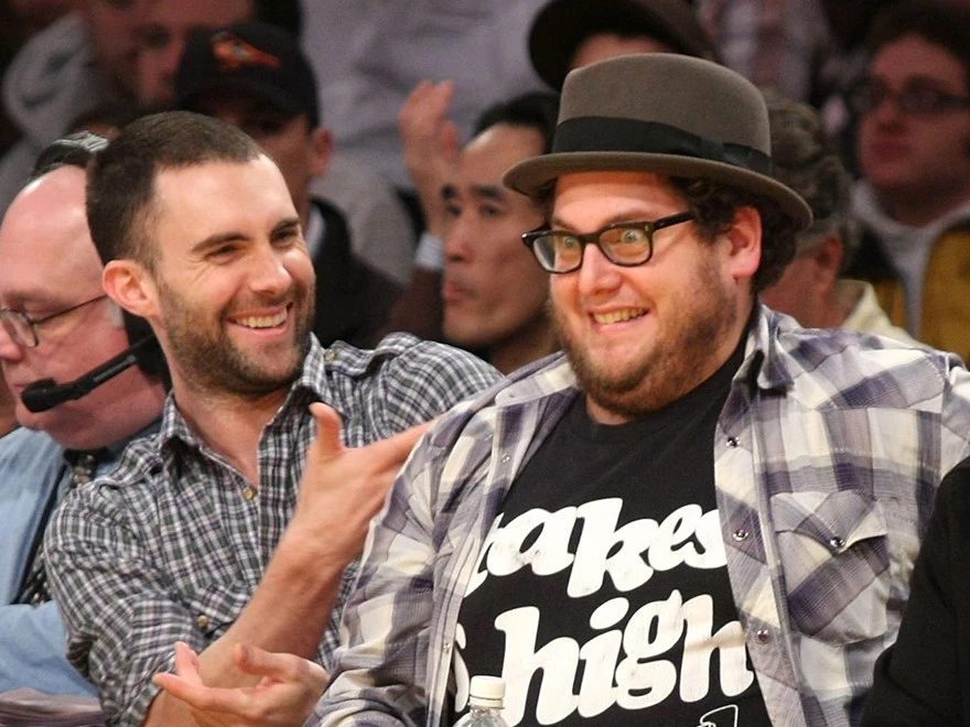 Đôi bạn thân Adam Levine - Jonah Hill.