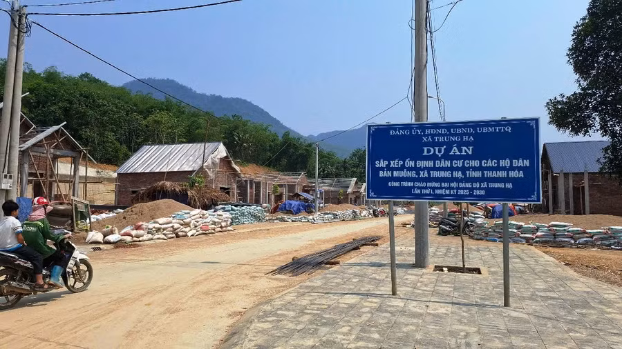 Dự án khu tái định cư bản Muỗng, xã Trung Hạ, tỉnh Thanh Hóa.