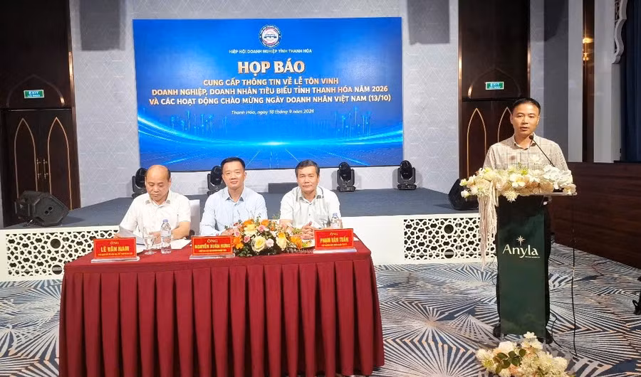 Hiệp hội Doanh nghiệp tỉnh Thanh Hóa tổ chức họp báo chiều 18/9.