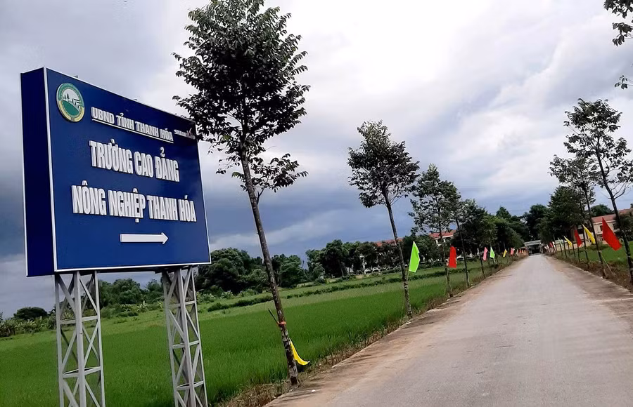 Trường Cao đẳng Nông nghiệp Thanh Hóa - nơi xảy ra sự việc. Ảnh: NTCC