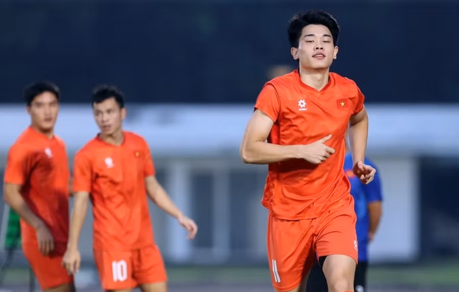 Đình Bắc quyết tâm cùng U23 Việt Nam đánh bại U23 Indonesia lên ngôi vô địch.