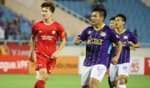 Hoàng Đức thi đấu tròn vai ở vòng 2 V-League gặp Hà Nội.