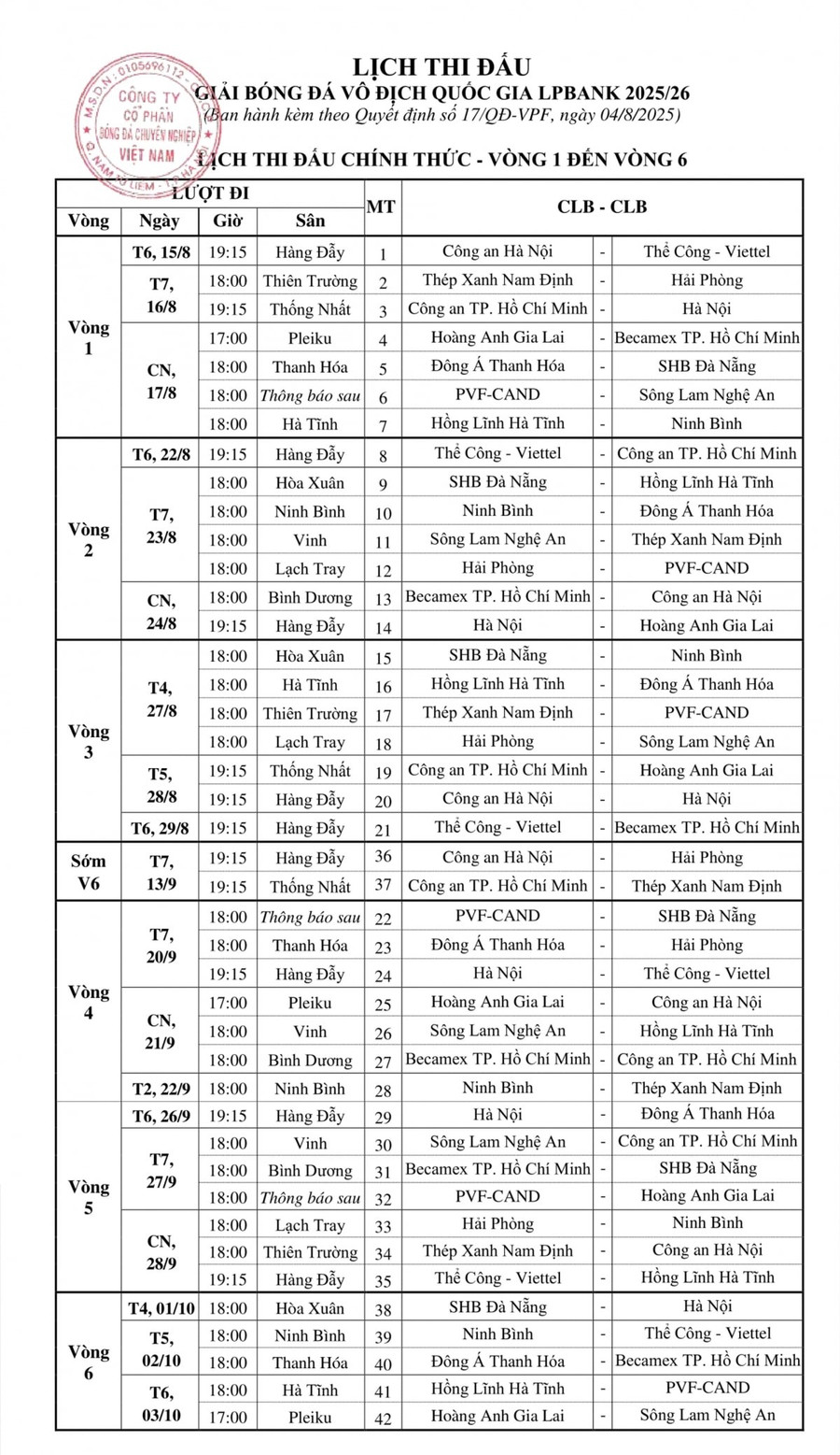 Lịch thi đấu V-League 2025/2026 từ vòng 1 tới vòng 6. Ảnh: VPF. mediavovvn-sites-default-files-styles-large-public-2025-08-lich-thi-dau-v-league-2025-2026png.jpg