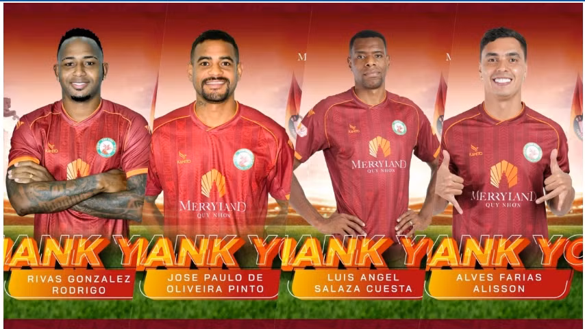 Loạt ngoại binh rời Bình Định sau khi đội bóng này xuống hạng.