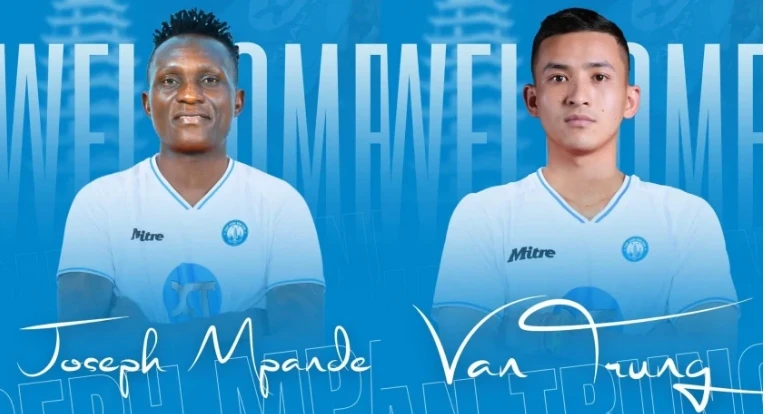 Joseph Mpande và Văn Trung gia nhập Nam Định FC.