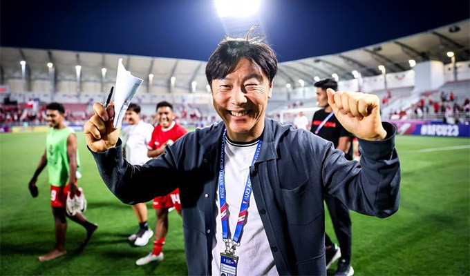 HLV Shin Tae-yong được đồn đoán tái hợp bóng đá Indonesia.